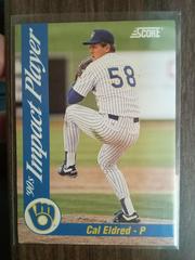 Cal Eldred #89 Baseball Cards 1992 Score Impact Players Prices