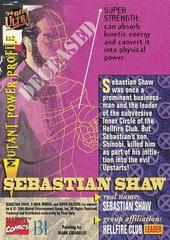 Back | Sebastian Shaw Marvel 1994 Ultra X-Men