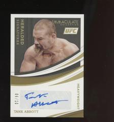 Tank Abbott [Gold] Ufc Cards 2021 Panini Immaculate UFC Heralded Signatures Prices