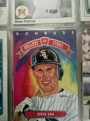 Steve Sax Baseball Cards 1992 Panini Donruss Triple Play Gallery of Stars Prices