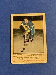 Max Bentley Hockey Cards 1951 Parkhurst Prices