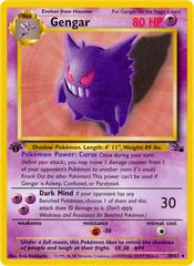 Gengar [1st Edition] Pokemon Fossil Prices