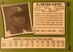 Rear | Ke’Bryan Hayes Baseball Cards 2020 Topps Heritage Minor League