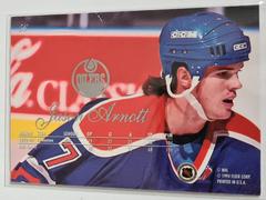 Backside | Jason Arnott [Flair] Hockey Cards 1994 Fleer