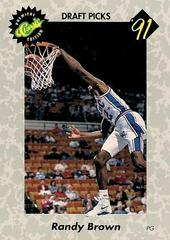 Randy Brown [Draft Picks Premier Edition] #21 Basketball Cards 1991 Classic Draft Prices