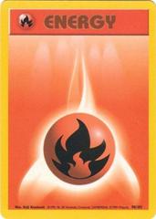Fire Energy Pokemon Base Set Prices