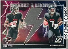 Kyle Pitts / Bijan Robinson #1 Football Cards 2023 Panini Zenith Thunder and Lightning Prices