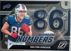 Dalton Kincaid #6 Football Cards 2023 Panini Zenith Behind the Numbers Prices