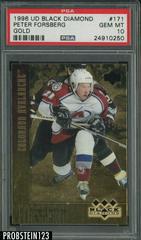 Peter Forsberg [Gold] #171 Hockey Cards 1996 Upper Deck Black Diamond Prices