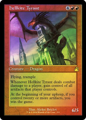 Hellkite Tyrant [Retro Frame Foil] #333 Magic Ravnica Remastered