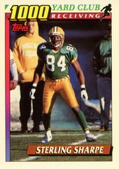 Sterling Sharpe Football Cards 1991 Topps 1000 Yard Club Prices