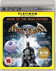 Batman Arkham Asylum [Game of the Year Edition Platinum] PAL Playstation 3 Prices