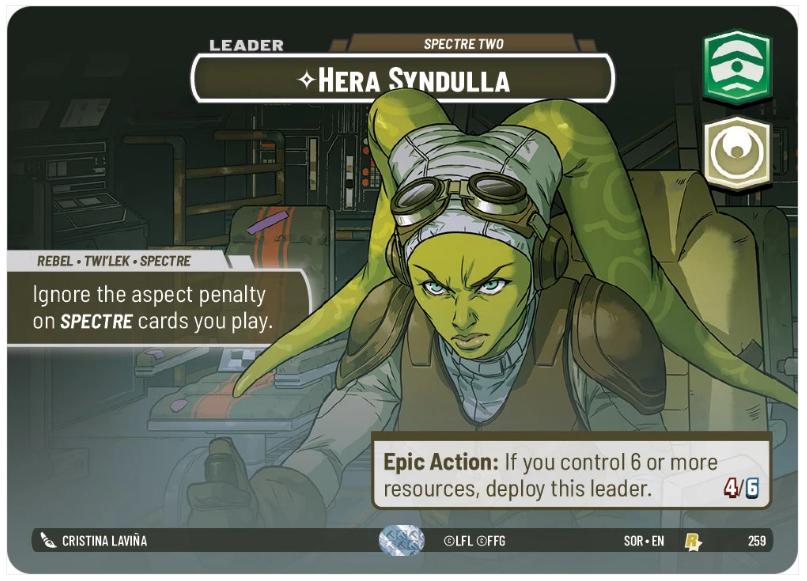 Hera Syndulla #259 Star Wars Unlimited: Spark of Rebellion