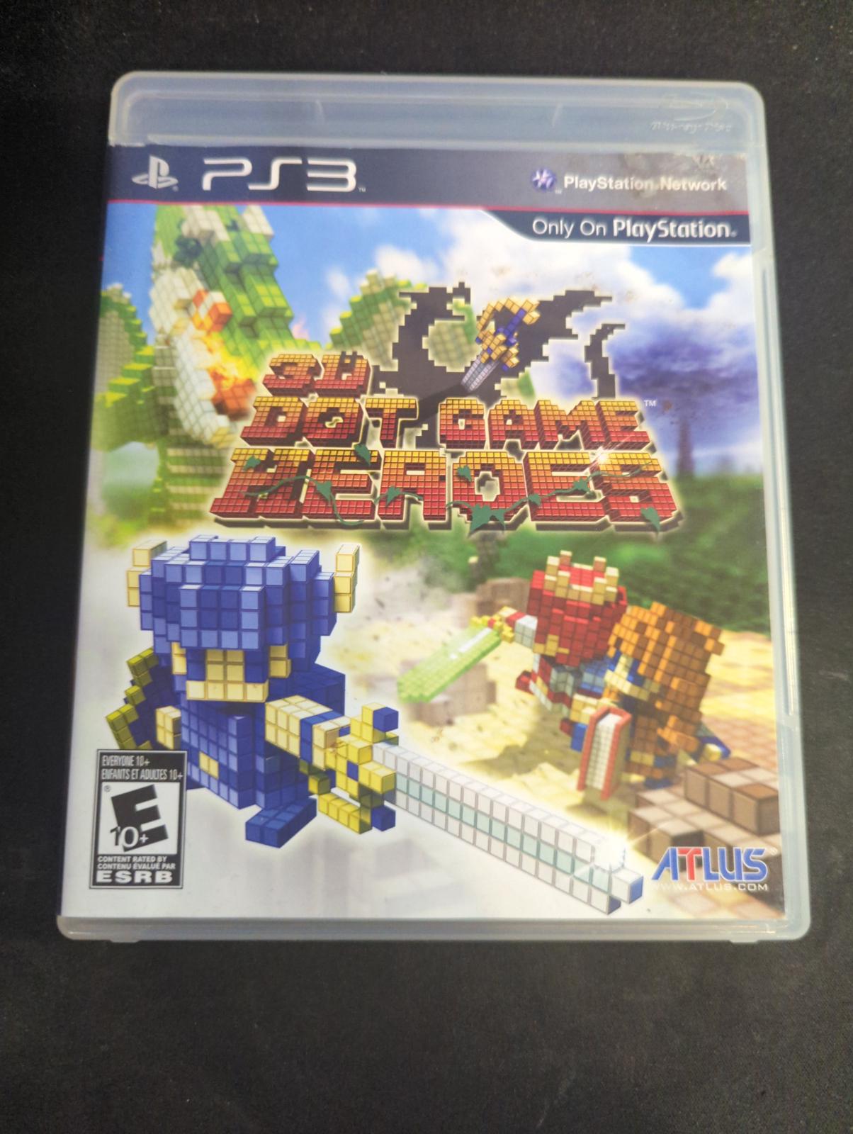3D Dot Game Heroes Box and Manual only Playstation 3