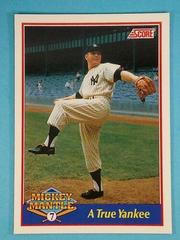 A True Yankee [Promo] Baseball Cards 1991 Score Mickey Mantle Prices