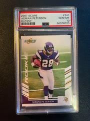 Adrian Peterson [Glossy] #341 Football Cards 2007 Panini Score Prices
