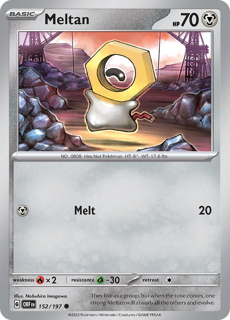 Meltan #152 Pokemon Obsidian Flames