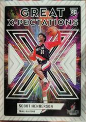 Scoot Henderson #8 Basketball Cards 2023 Panini Donruss Great X Pectations Prices
