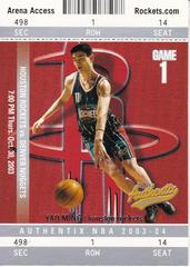 Yao Ming #87 Basketball Cards 2003 Fleer Authentix Prices