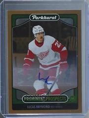 Lucas Raymond [Gold Autograph] #PP12 Hockey Cards 2021 Parkhurst Prominent Prospects Prices