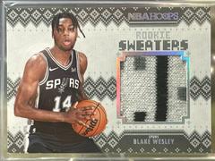 Blake Wesley #RS-BW Basketball Cards 2022 Panini Hoops Rookie Sweaters Prices