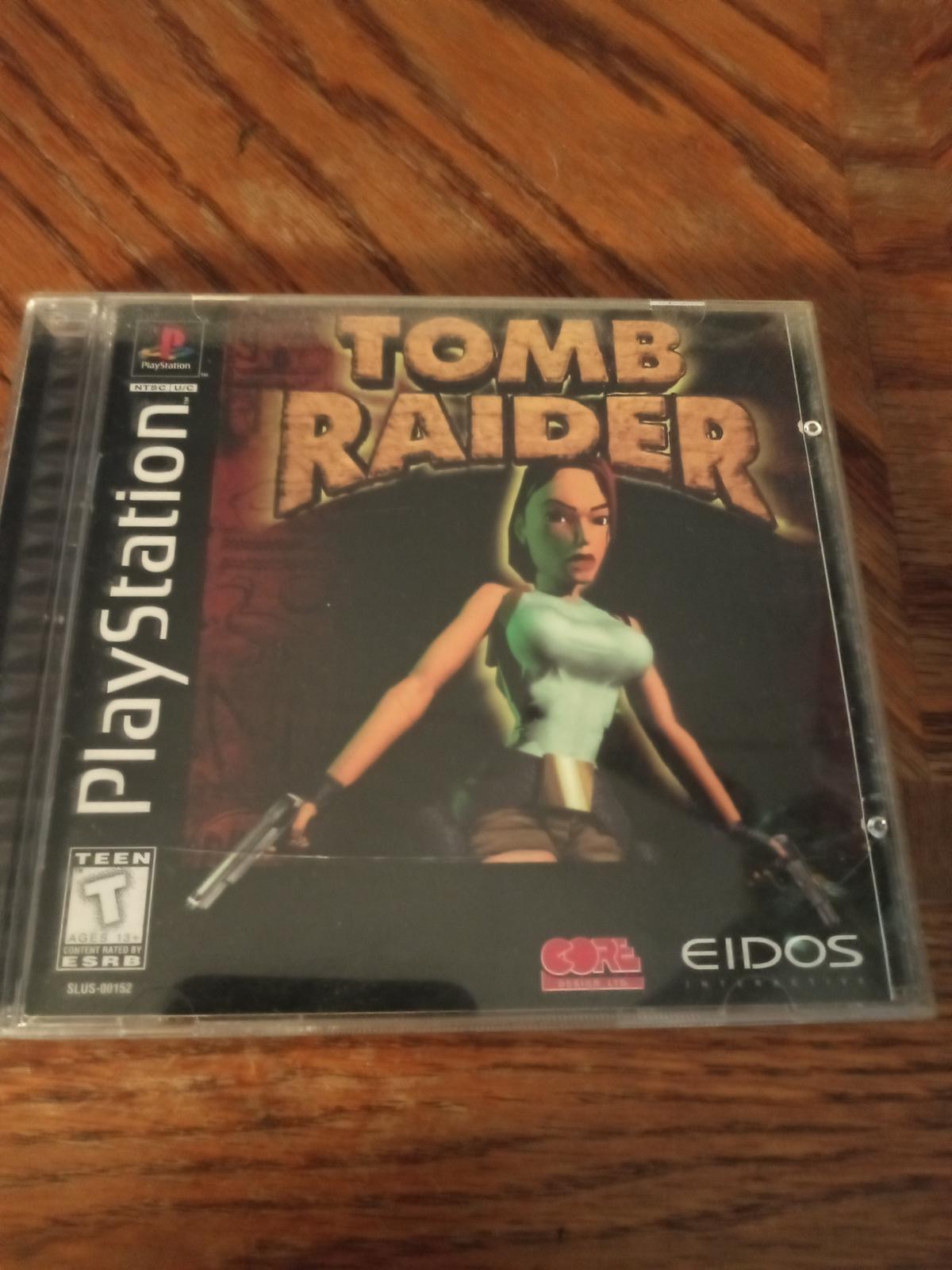 Tomb Raider Black Label Item Box And Manual Playstation