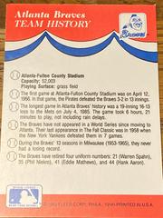 Back | Braves, Cubs, Reds, Astros Baseball Cards 1989 Fleer Baseball Stickers
