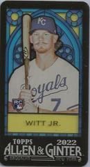 Bobby Witt Jr. [Mini Stained Glass] #314 Baseball Cards 2022 Topps Allen & Ginter Prices