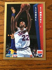Lionel Simmons Basketball Cards 1992 Fleer Drake's Prices