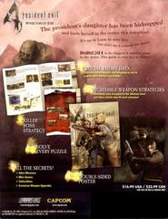 Back Cover | Resident Evil 4 [BradyGames] Strategy Guide