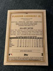 Artist Card | vladimir guerrero jr Baseball Cards 2020 Topps Gallery Artist Promos
