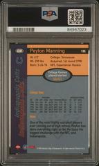 Back Side Of Card | Peyton Manning [Record Setter Autographed] Football Cards 1998 Collector's Edge 1st Place
