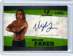 Urijah Faber [Green] Ufc Cards 2010 Topps UFC Knockout Autographs Prices