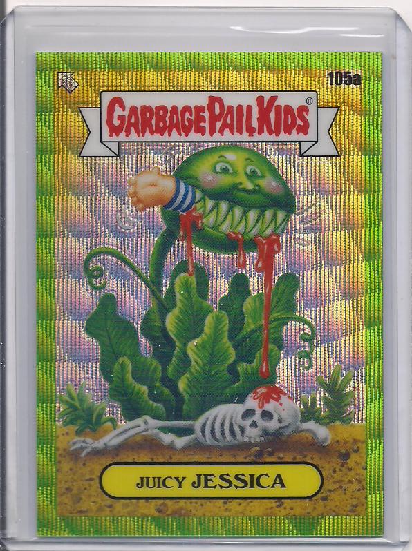 Juicy JESSICA [Green Wave] #105a 2020 Garbage Pail Kids Chrome