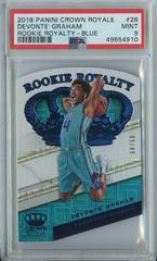 Devonte' Graham [Blue] #26 Basketball Cards 2018 Panini Crown Royale Rookie Royalty Prices
