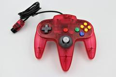 Front | Clear White & Red Controller JP Nintendo 64