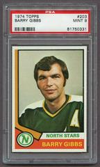 Barry Gibbs #203 Hockey Cards 1974 Topps Prices