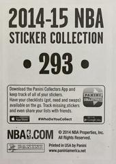 Back | Kevin Durant Basketball Cards 2014 Panini Stickers