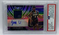 Zion Williamson Basketball Cards 2019 Panini Select Rookie Jersey Autographs Prices