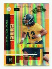 Troy Polamalu [Spectrum] #149 Football Cards 2003 Playoff Absolute Memorabilia Prices