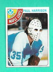 Paul Harrison Hockey Cards 1978 Topps Prices