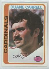 Duane Carrell Football Cards 1978 Topps Prices