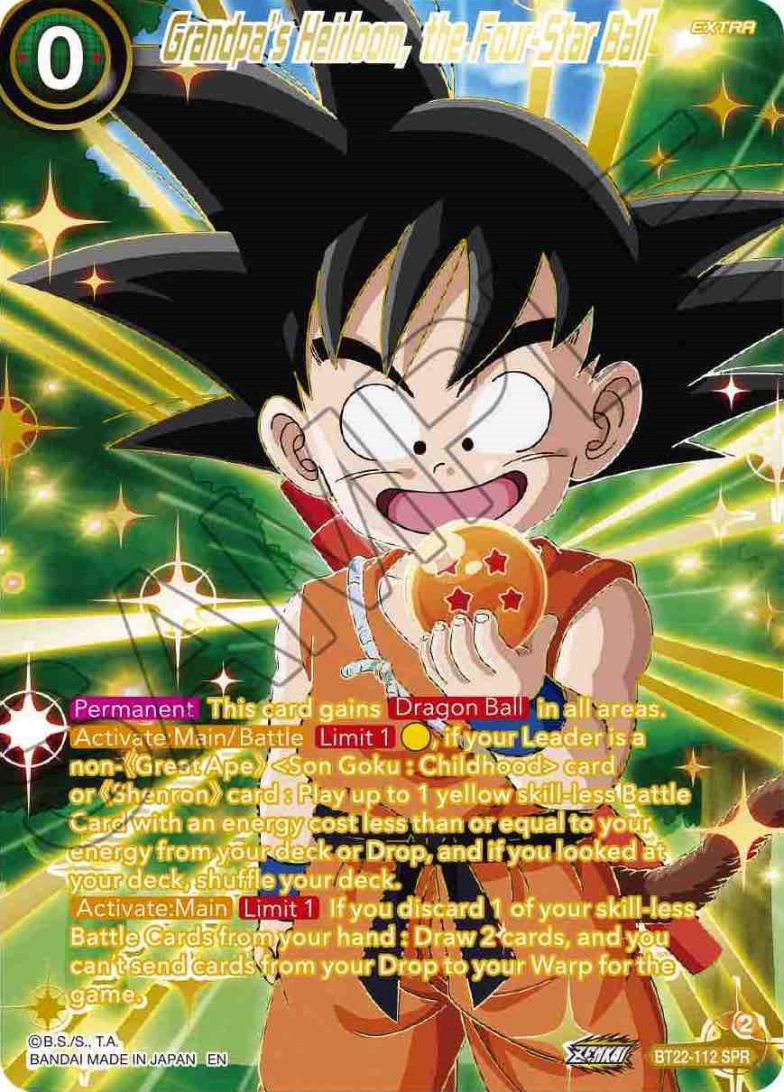 Grandpa's Heirloom, the Four Star Ball [SPR] BT22-112 Dragon Ball Super Critical Blow