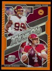 Chase Young, Taylor Heinicke [Orange] #XO-15 Football Cards 2021 Panini Contenders Optic Xs and Os Prices