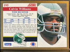 Back | Calvin Williams Football Cards 1991 Score