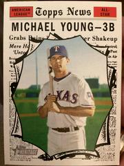 Michael Young [AL All-Star] #467 Baseball Cards 2010 Topps Heritage Prices