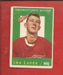 Len Lunde Hockey Cards 1959 Topps Prices