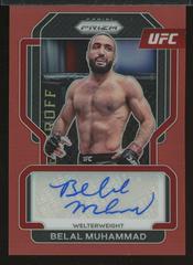 Belal Muhammad [Red] #SG-BMH Ufc Cards 2022 Panini Prizm UFC Signatures Prices