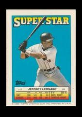 Jeffrey Leonard #17 Baseball Cards 1988 Topps Stickercard Prices