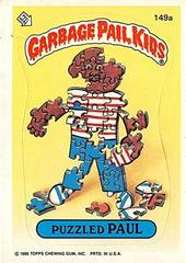 Puzzled PAUL 1986 Garbage Pail Kids Prices